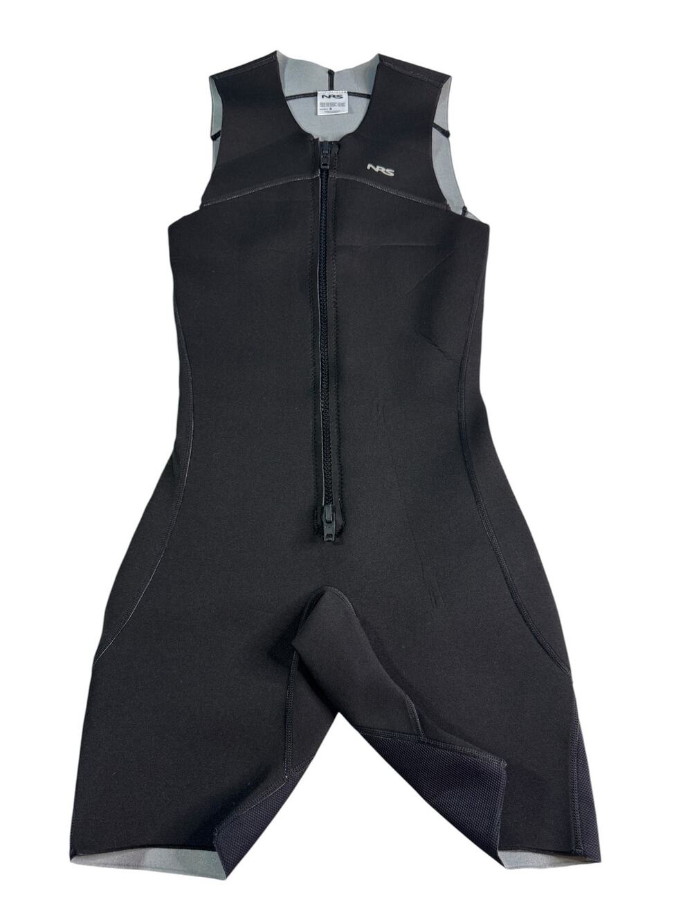 NRS 2mm Shorty Wetsuit Women's Small Front Zip Sleeveless Neoprene Kayak SUP